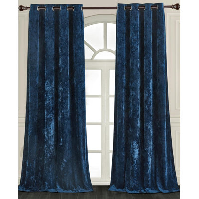 Lux Grommet Top Window Curtain Set