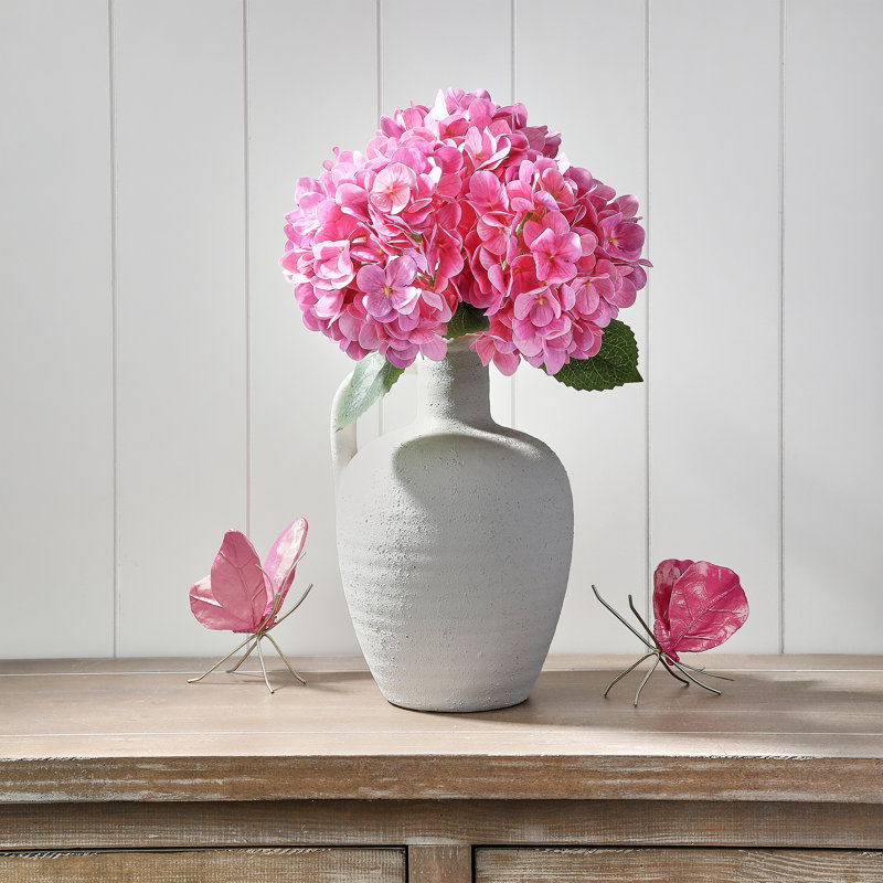 18" Pe Hydrangea Bundle, Rose Pink Pe Hydrangea Bundle