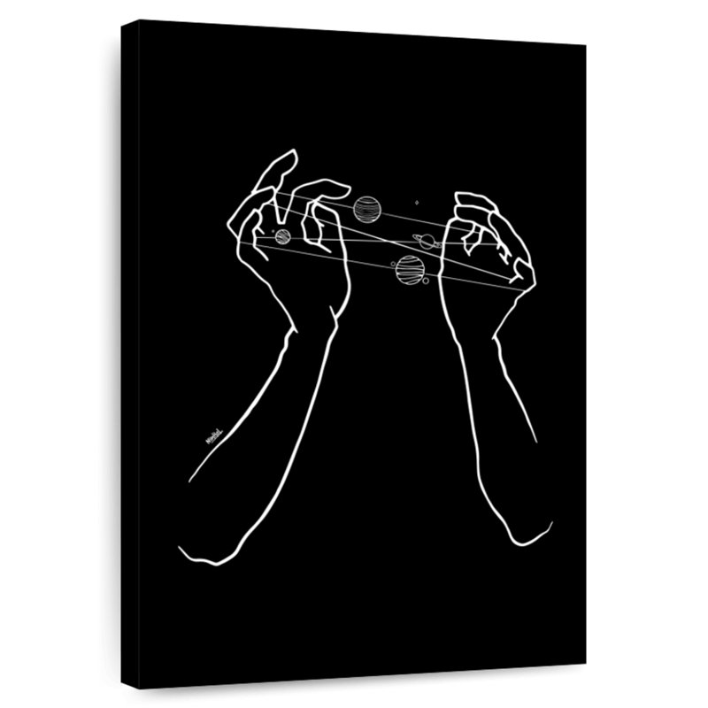 Oberle Hand Galaxy, 51" H x 34" W