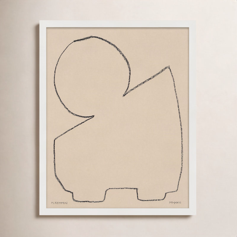 «Freya 1» par Michael Kempen - reproduction de cadre photo, H 20 po x l 16 po x P 1,25 po, Blanc