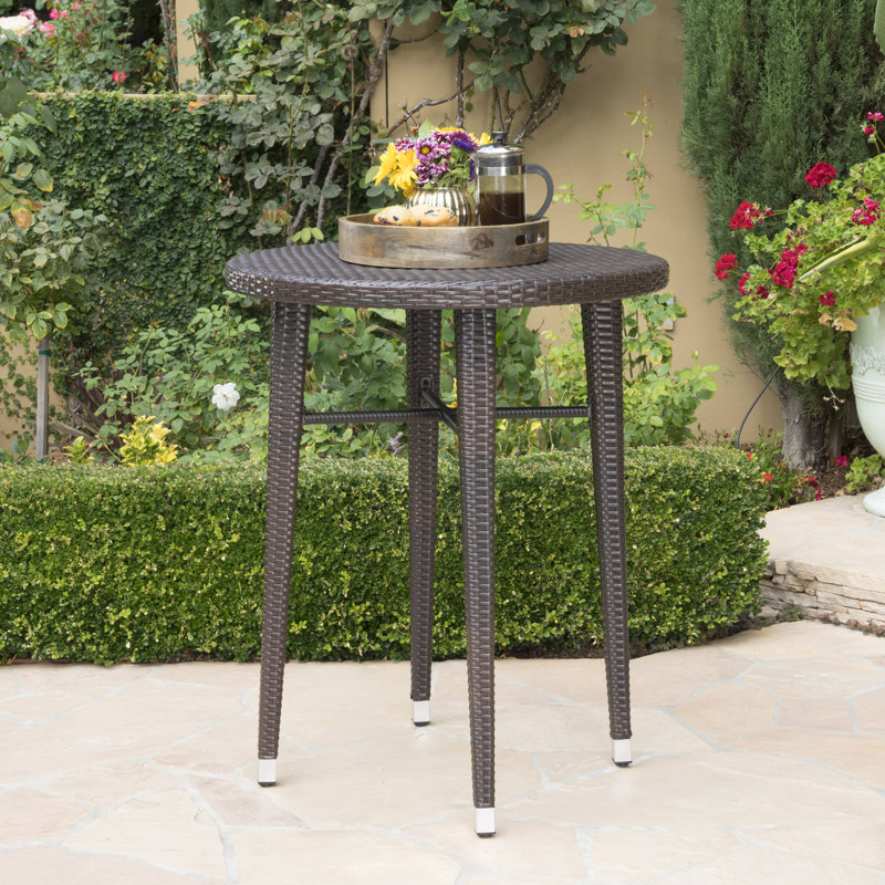 Hartwick Round Wicker/Rattan Outdoor Bar Table