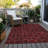 Flatweave Washable Floral Indoor / Outdoor Rug-1055747618