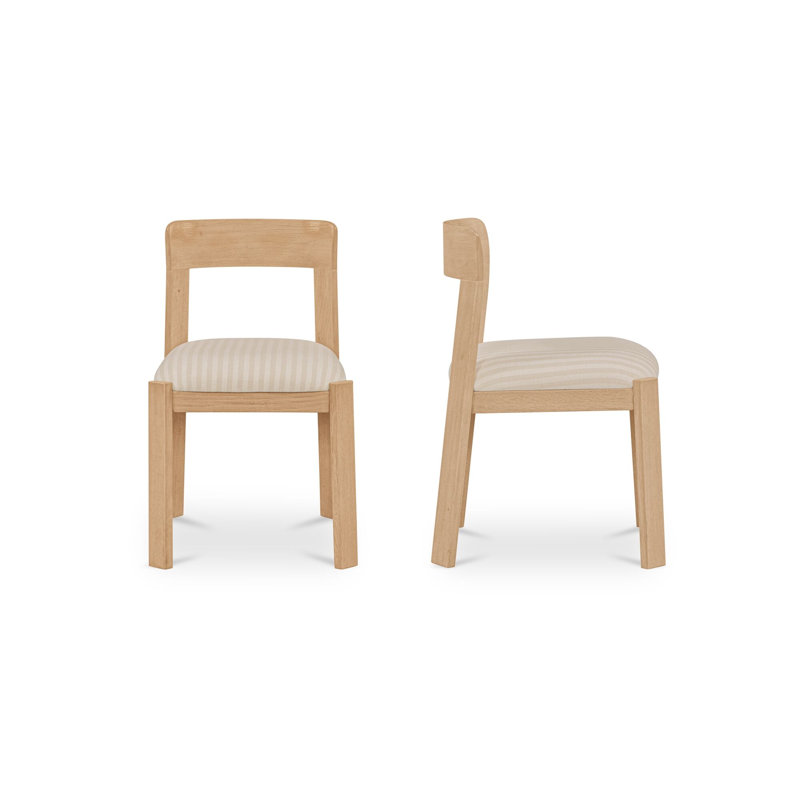 Oli Dining Chair Dark Green-Set of Two, White; Gray