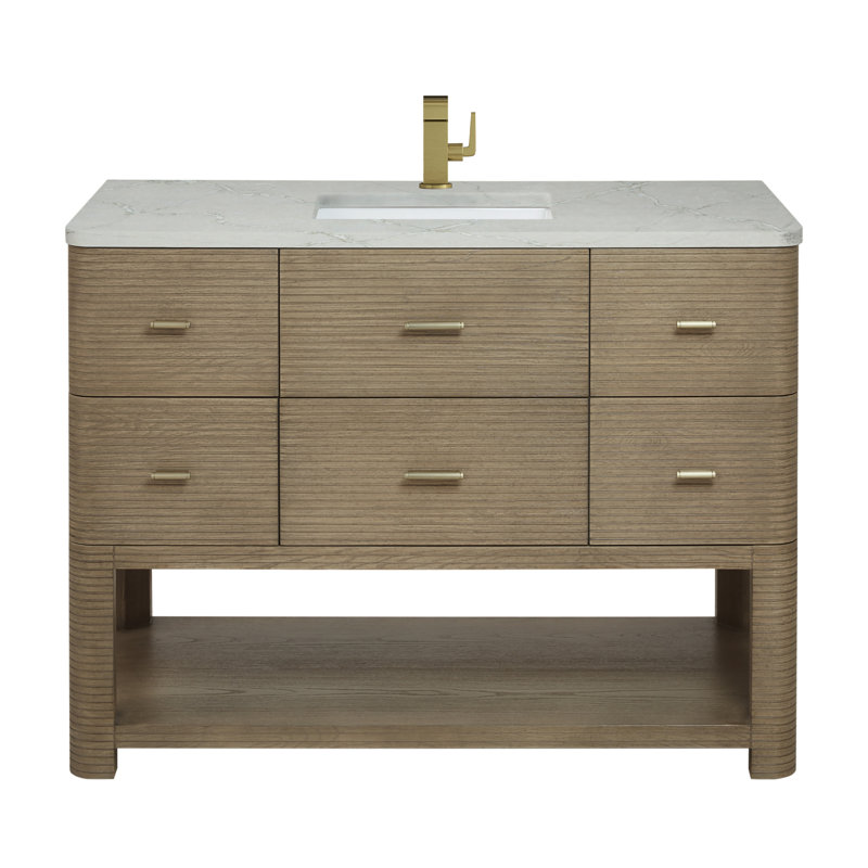 Lucian 48'' W Single Vanity, Victorian Silver