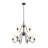 Sujal 9 - Light Steel Dimmable Classic / Traditional Chandelier-188947872-188947873
