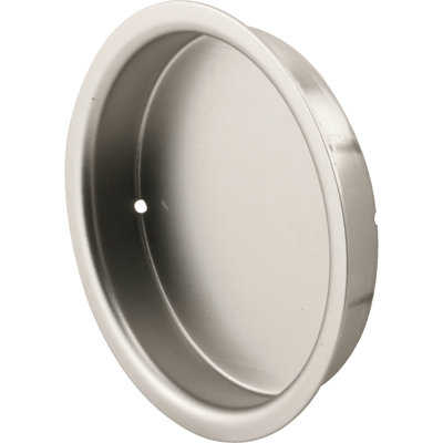 Closet Door Finger Pull, 2 in., Satin Nickel Finish (2 Pack)