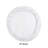 Zilla 100% Cotton Tufted Bath Rug, Ultra Soft & Absorbent, Non-Slip Spray Latex Backing, Luxurious Ruffle Border, 30" Round, White-982007946