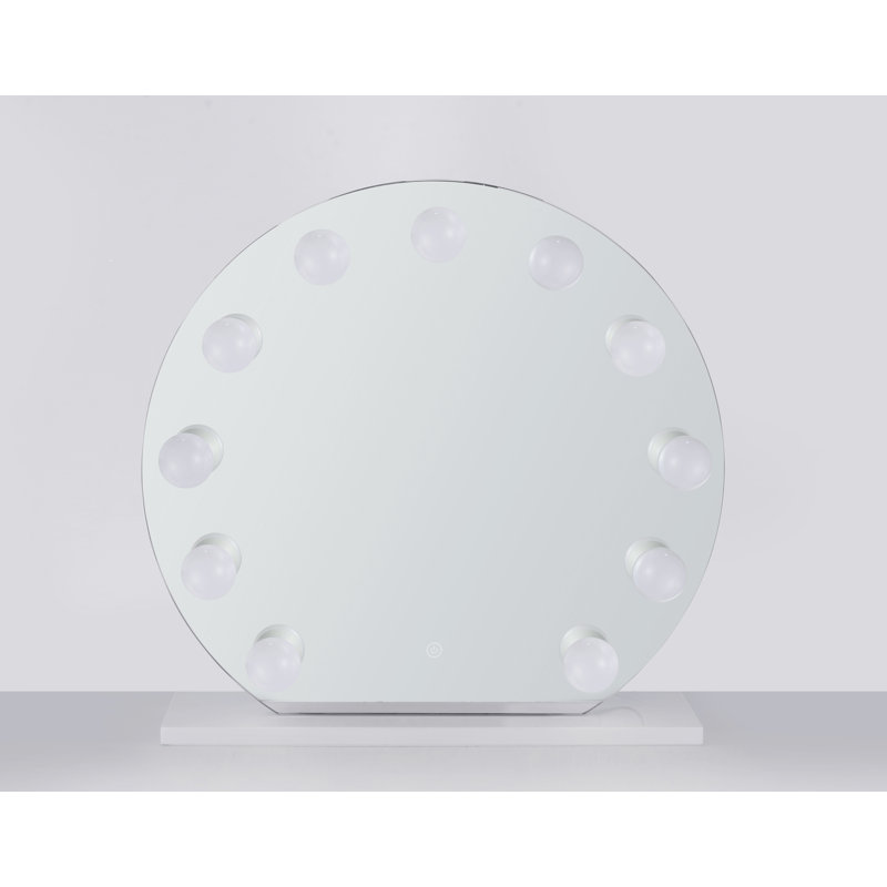 Miroir de salle de bain/meuble-lavabo lumineux Syn, Blanc