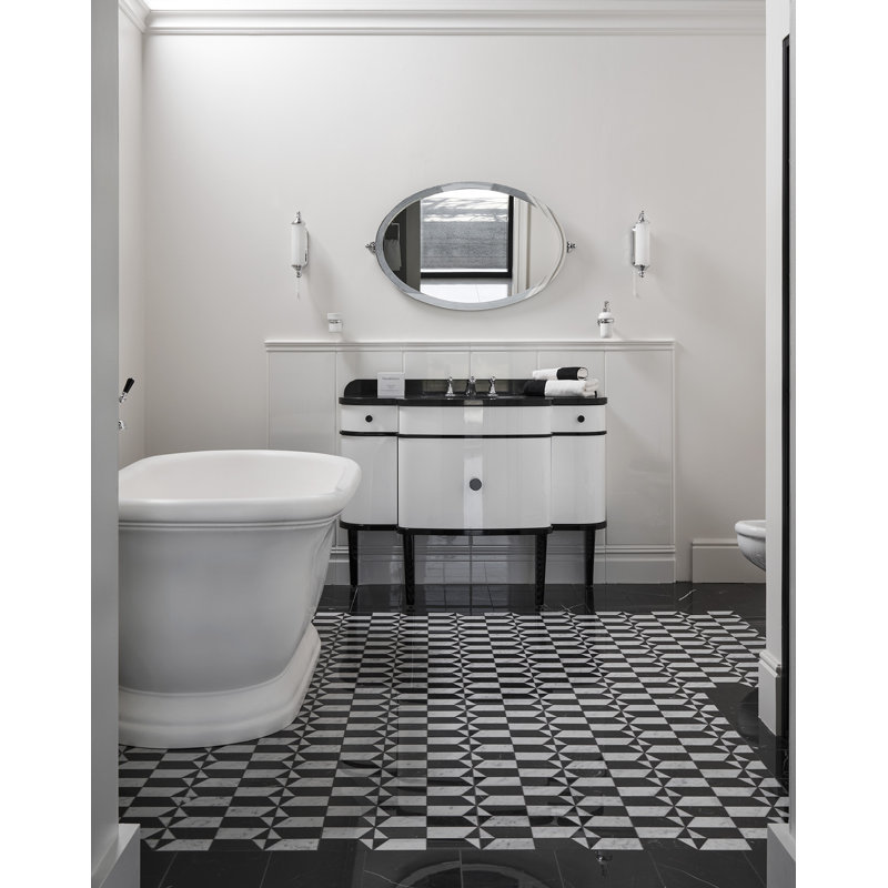 Music 47.44'' W Single Vanity, Pure White