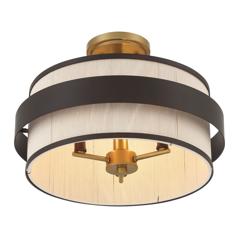 3 LIGHT SEMI FLUSH