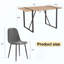 Ensemble de salle à manger 5 pièces 4 chaises d'appoint rembourrées et table de salle à manger rectangulaire-1969149231
