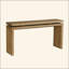 Console 60 po Farmhouse - Table d'entrée en bois rétro avec suspension à double panneau-1757231615