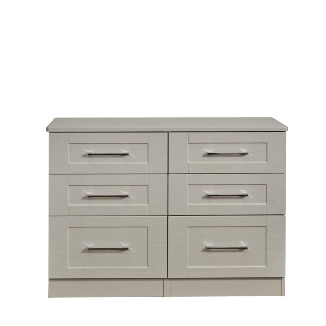 Fully Assembled Yeet 6 Drawer 112Cm W Double Dresser
