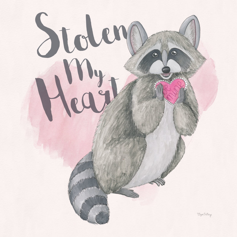 My Furry Valentine I by Elyse DeNeige - Wrapped Canvas Print, 30cm H x 30cm W x 3.8cm D