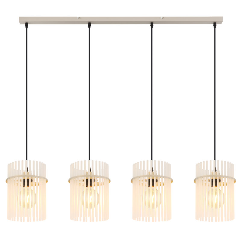 Suelyn 4 - Light Natural Geometric Pendant