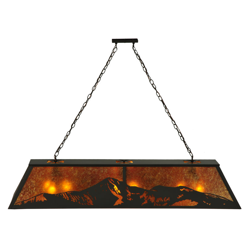 Old Forge 9-Light Bronze & Glass Island Globe Pendant