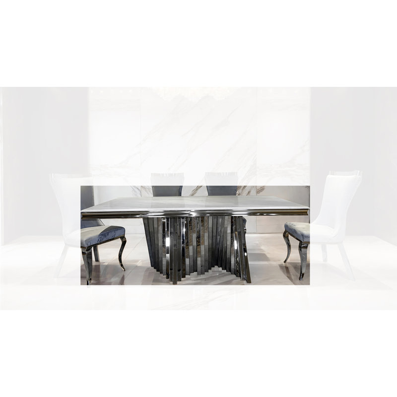 Axelrod Dining Table, Chrome
