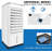 CAYNEL 3-IN-1 Portable Evaporative Air Cooler Windowless Portable Air Conditioner