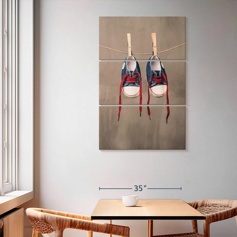Ashelle Hanging Baby Shoes, 65" H x 42" W