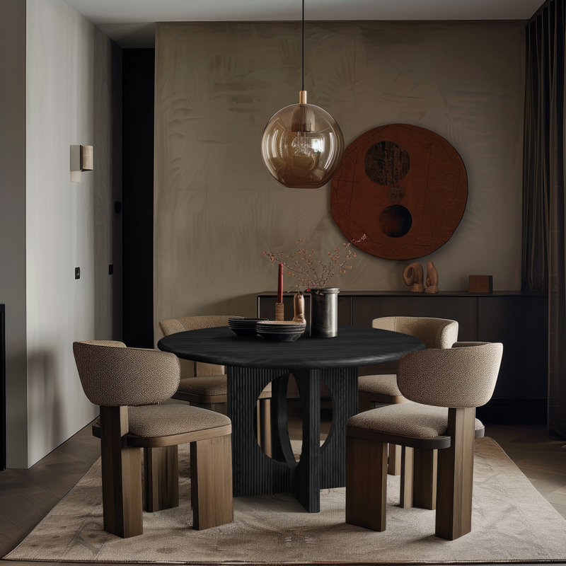 Rivas 54'' Dining Table, Black