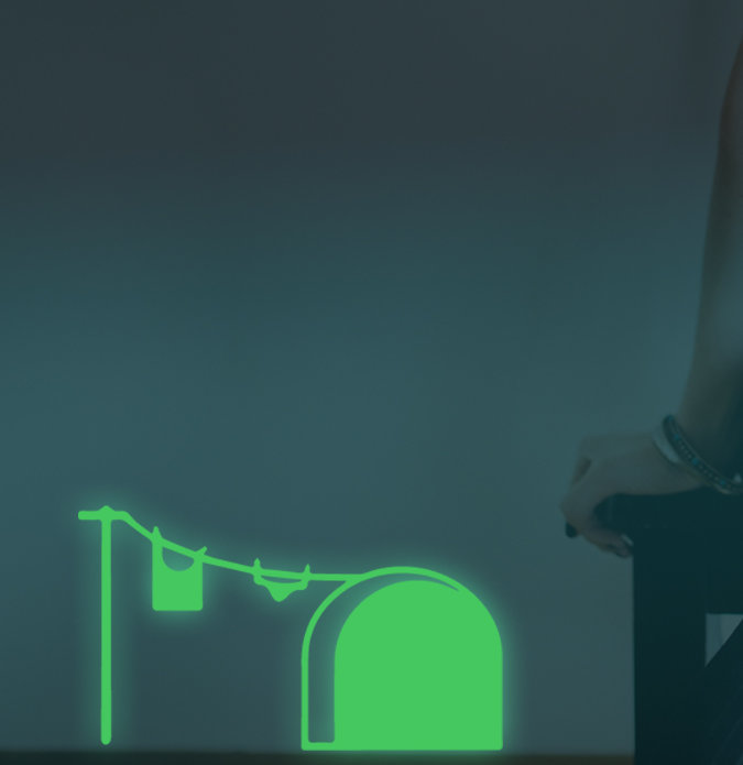 Rat Hole Glow in Dark Wall Sticker
