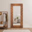 Miroirs rectangulaires pleine longueur en bois manufacturé-129993294