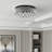 Theodora 15" W 4-Light Dimmable Drum Flush Mount-1415130604