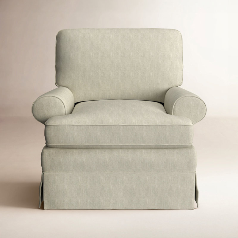 Tomi Allenford 39.5" W Swivel Armchair, Tusk Beige Performance