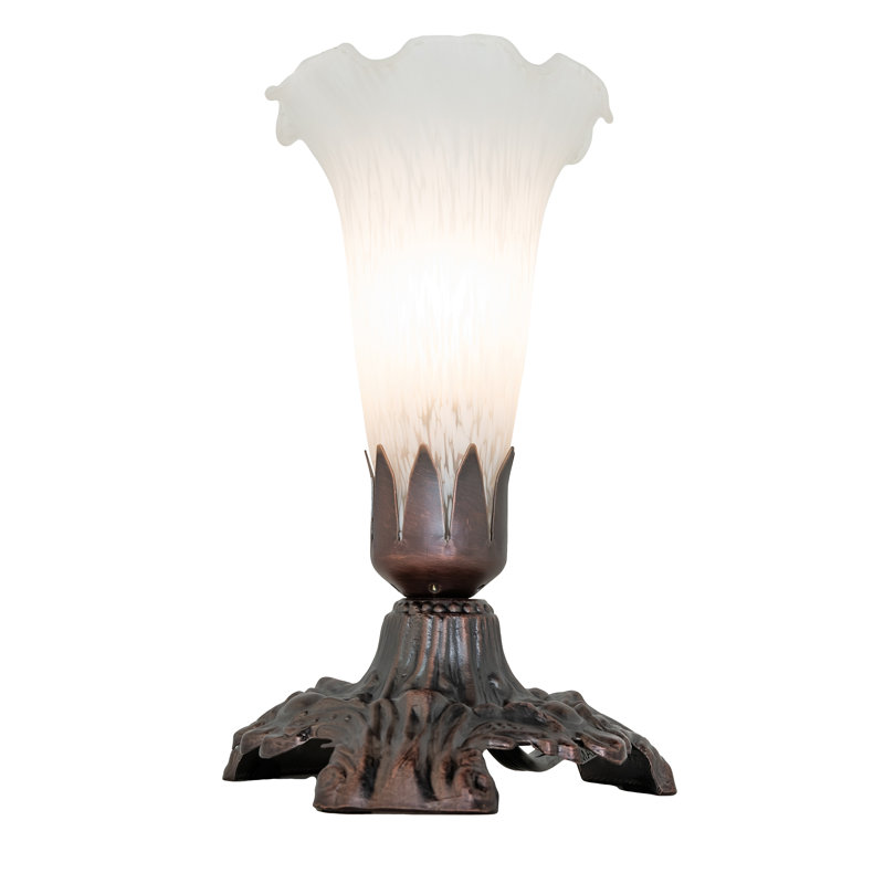 Mini lampe victorienne 7 po Tiffany Pond, Blanc