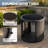 Cambelle 3-Piece Outdoor Rattan Conversation Set with Cushions – 2 Open Storage Chairs + Round Coffee Table-115751181