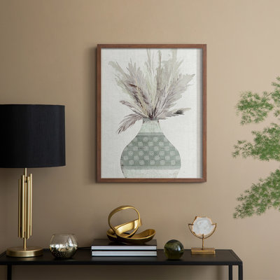 Bandhani Arrangement I, reproduction encadrée - bois massif