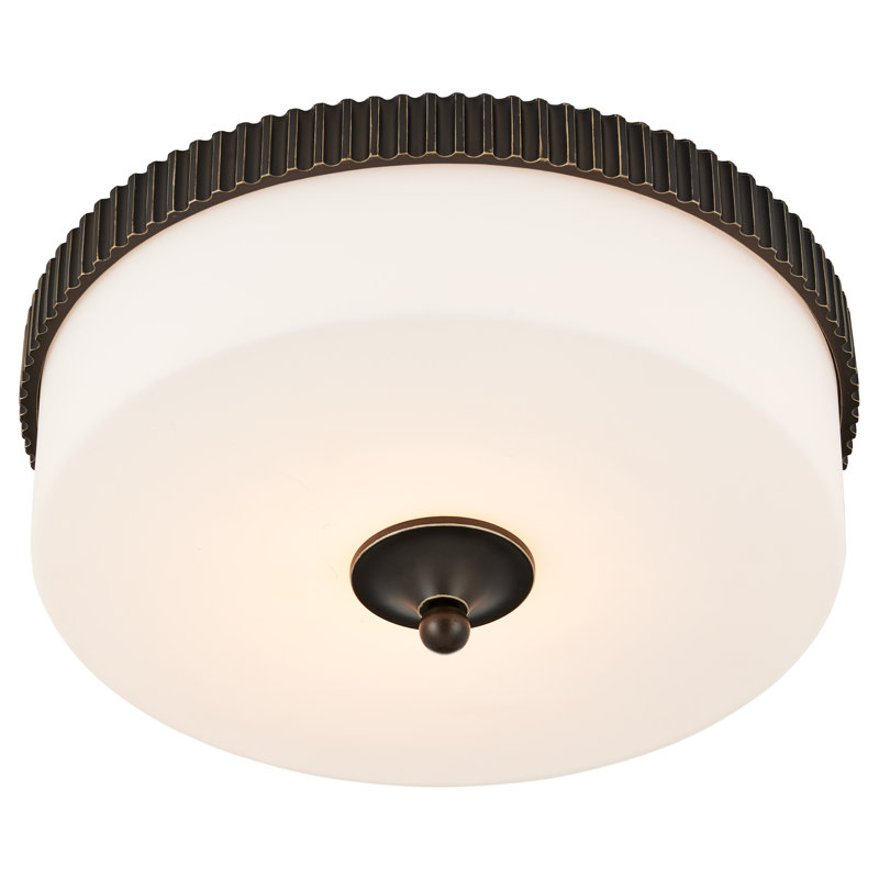 Barry Goralnick Bryce 1 - Light LED Flush Mount, Oil Rubbed Bronze