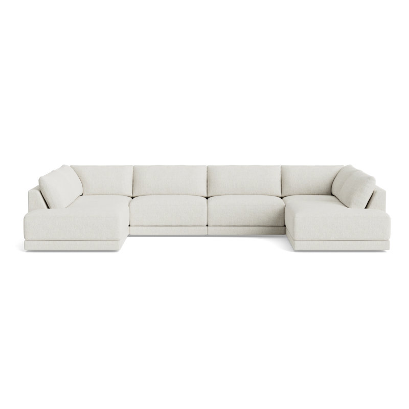 Eva Sectional, Performance Weave - Snow