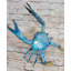 Sculpture Patina Crabe émaillé
