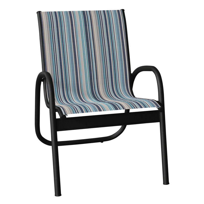 Fauteuil de patio Gardenella, Noir texturé, Vigne