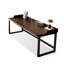 Bureau d'écriture rectangulaire en bois massif noir-484080889-484080884
