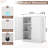 34" H Durable Metal Pantry Cabinet With 2 Doors - Multi-Use for Kitchen, Living Room, Bedroom