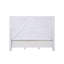 Lit Katia en lin gris clair, gris rustique et blanc vieilli-1771625548