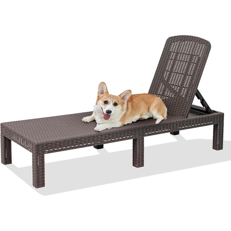 Shawhin Outdoor Metal Chaise Lounge