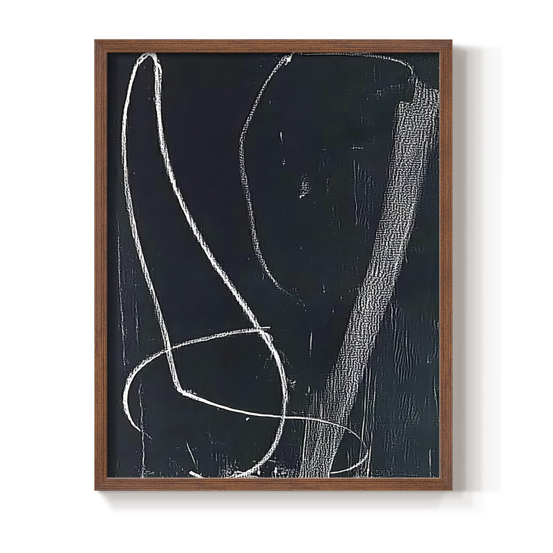 "ABSTRACT Series DCVII" par J Paul, Noyer, H 11 po x l 9 po