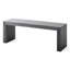 Banc en bois noir 47,61 pour la salle à manger, la décoration, le cadre, le banc long à installation rapide et polyvalent, à assembler
