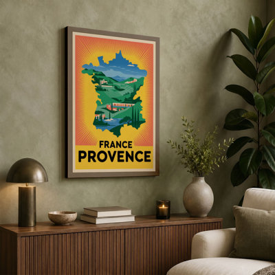 Postcard from Provence Vintage - Wrapped Canvas