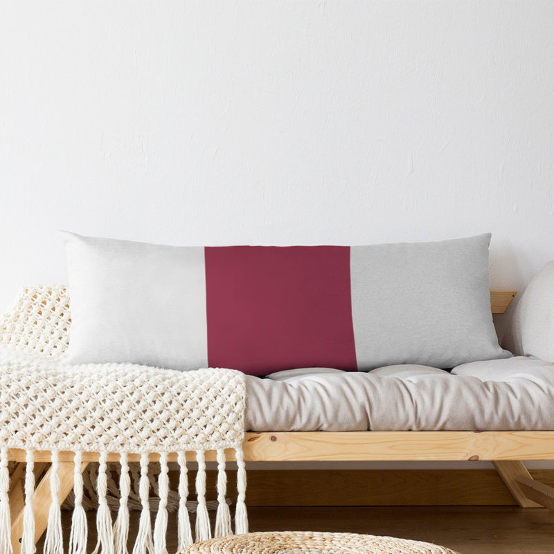 Oreiller de corps en polyester / polyester Arizona Football Stripes, Blanc/rouge, Football Philadelphie