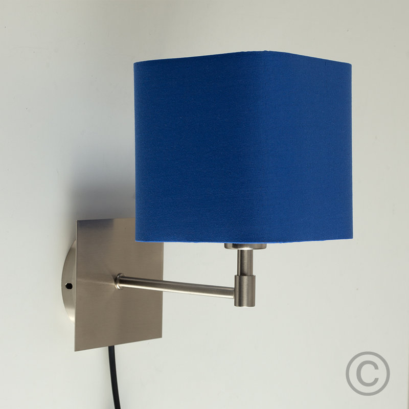Alsfeld Plug-in Armed Sconce, No, Blue
