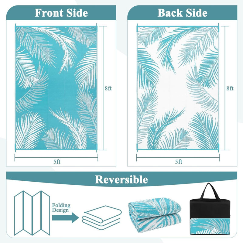 Outdoor Rug, Rectangle 5' x 8'