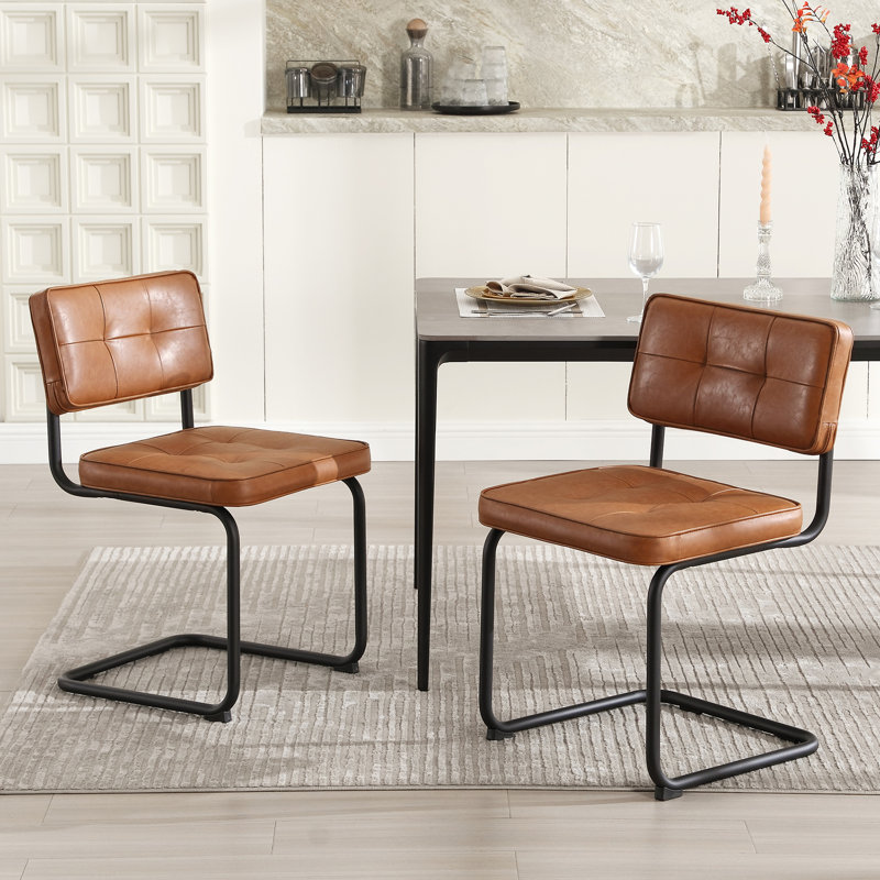 Aveon Upholstered Dining Chair, Brown