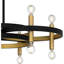 Lustre noir mat 6 lumières Albee