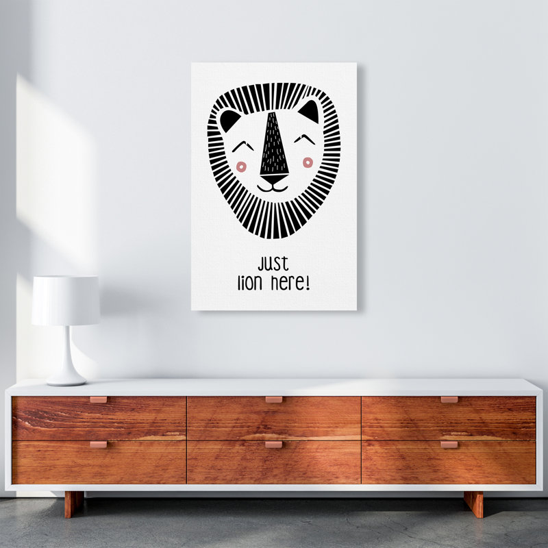 Lion by Miniofmine - Print, Wrapped Canvas, 84cm H x 59.4cm W x 4cm D