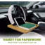 2 In 1 Car Steering Wheel Desk Bamboo Double Side Steering Wheel Tray For Laptop