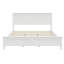 Lit plateforme moderne en bois massif blanc-1614221126